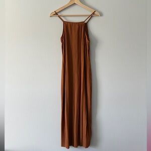 a new day ~ Terracotta Pleated Maxi Dress ~ S